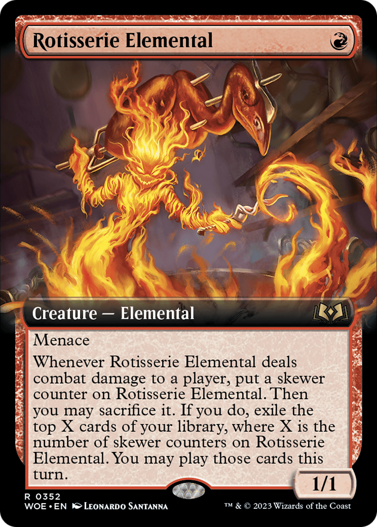 Rotisserie Elemental (Extended Art) [Wilds of Eldraine] | Eastridge Sports Cards & Games