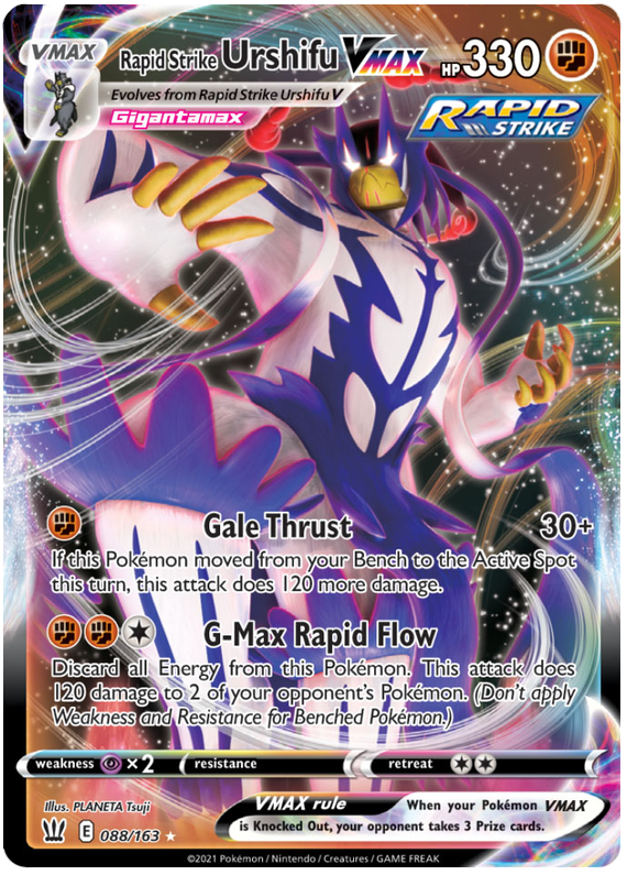 Rapid Strike Urshifu VMAX (088/163) (Jumbo Card) [Sword & Shield: Battle Styles] | Eastridge Sports Cards & Games