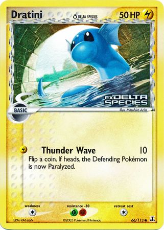 Dratini (66/113) (Delta Species) (Stamped) [EX: Delta Species] | Eastridge Sports Cards & Games