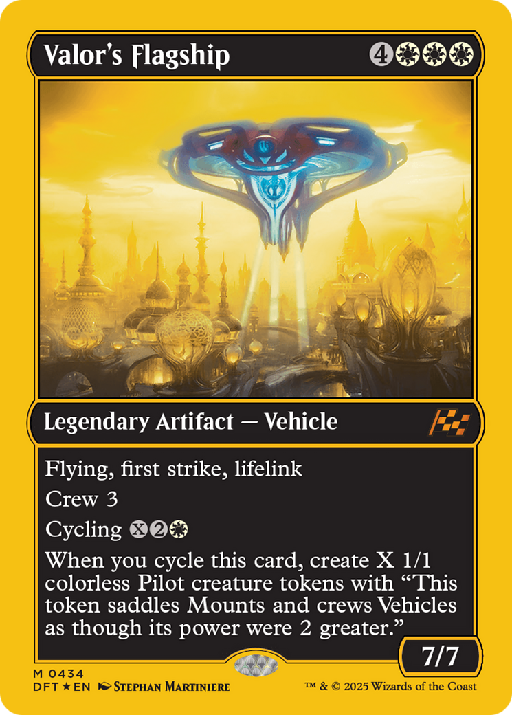 Valor's Flagship (First-Place Foil) [Aetherdrift] | Eastridge Sports Cards & Games