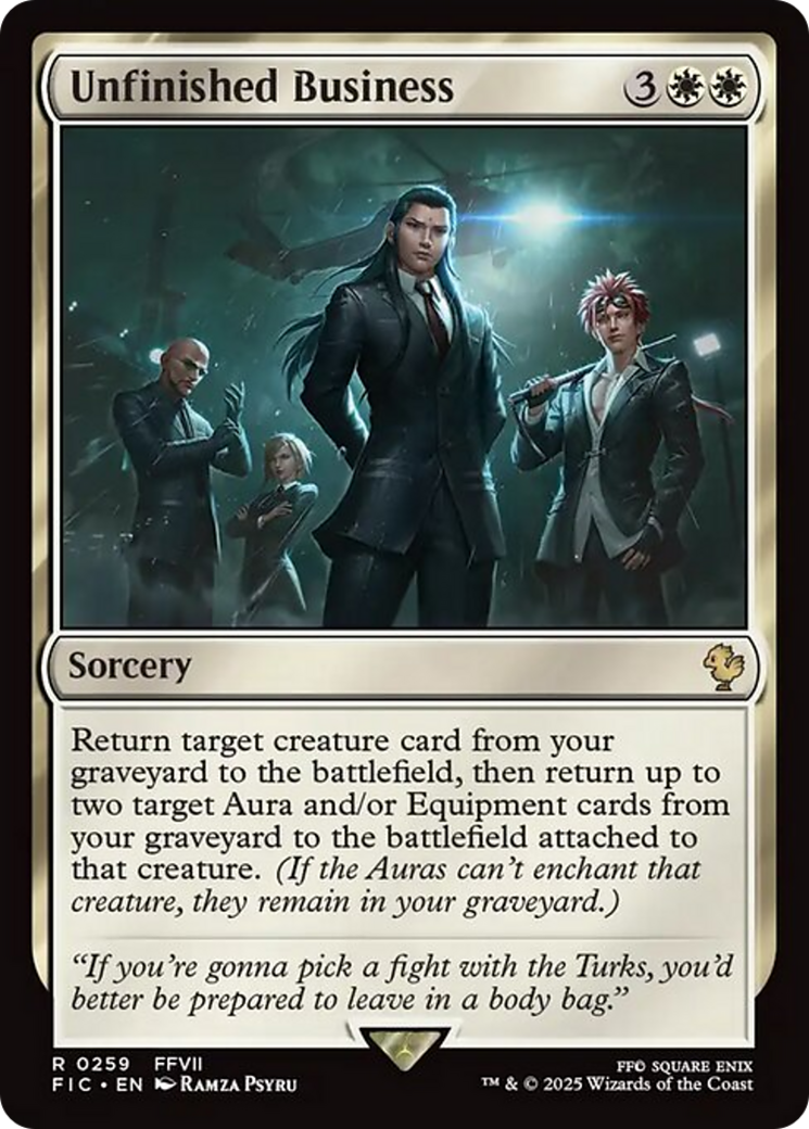 Unfinished Business [FINAL FANTASY Commander] | Eastridge Sports Cards & Games