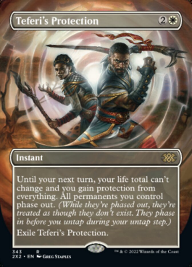 Teferi's Protection (Borderless Alternate Art) [Double Masters 2022] | Eastridge Sports Cards & Games