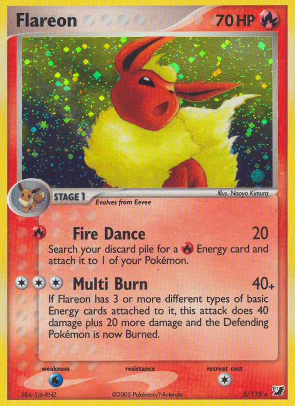 Flareon (5/115) [EX: Unseen Forces] | Eastridge Sports Cards & Games