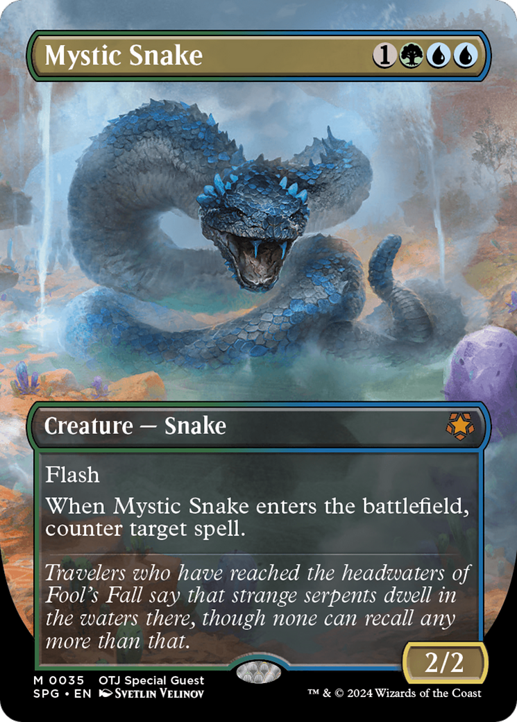 Mystic Snake (Borderless) [Outlaws of Thunder Junction Special Guests] | Eastridge Sports Cards & Games