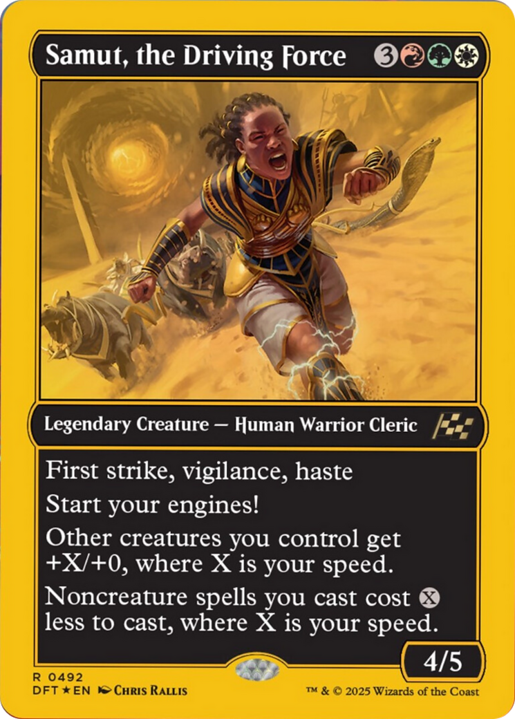 Samut, the Driving Force (First-Place Foil) [Aetherdrift] | Eastridge Sports Cards & Games