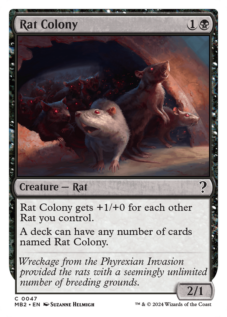 Rat Colony (White Border) [Mystery Booster 2] | Eastridge Sports Cards & Games