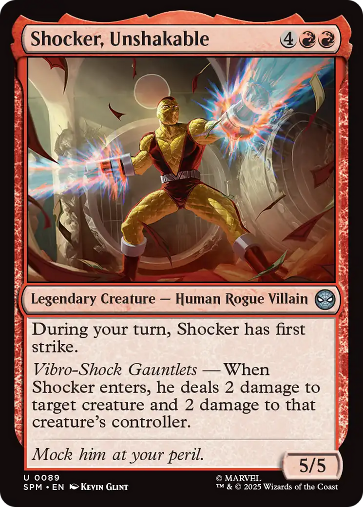Shocker, Unshakable [Marvel's Spider-Man] | Eastridge Sports Cards & Games