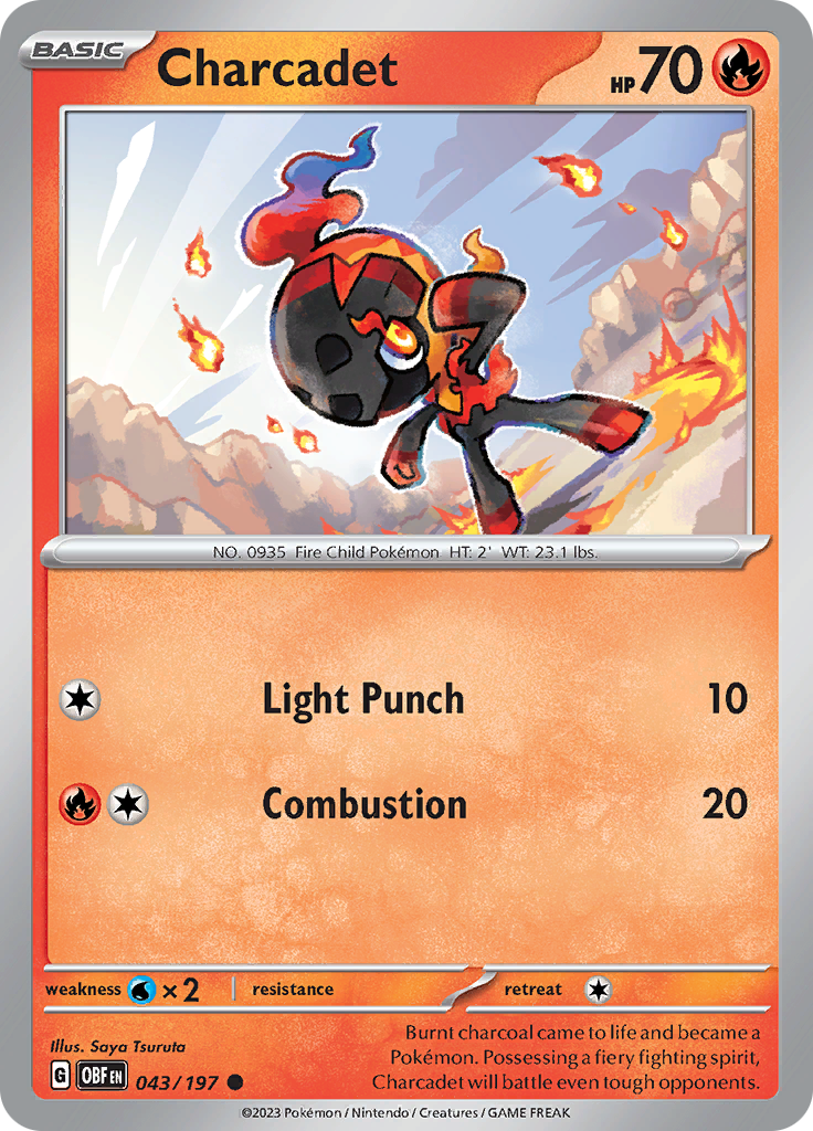 Charcadet (043/197) [Scarlet & Violet: Obsidian Flames] | Eastridge Sports Cards & Games