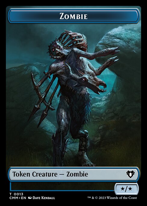 Human Soldier // Zombie (0013) Double-Sided Token [Commander Masters Tokens] | Eastridge Sports Cards & Games