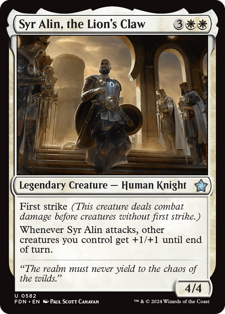 Syr Alin, the Lion's Claw [Foundations] | Eastridge Sports Cards & Games