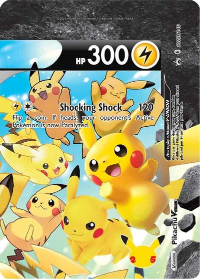 Pikachu V-UNION (SWSH140) (Celebrations) [Sword & Shield: Black Star Promos] | Eastridge Sports Cards & Games