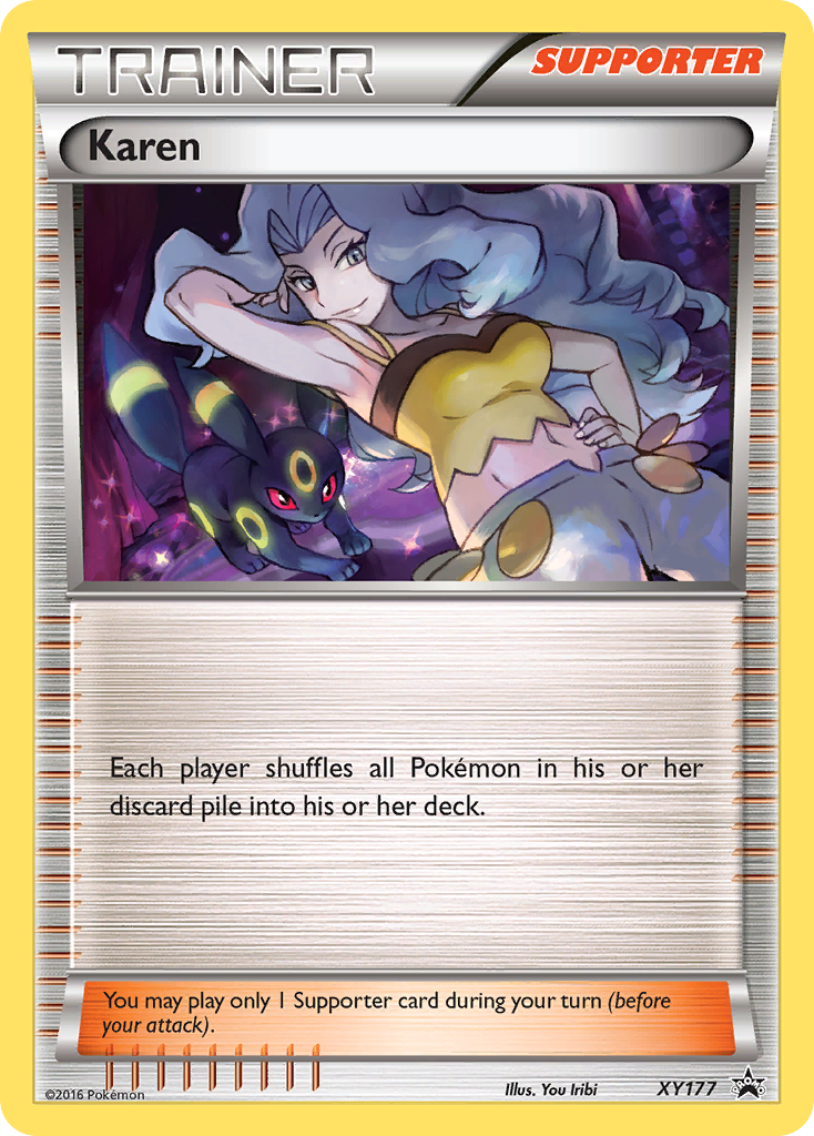 Karen (XY177) [XY: Black Star Promos] | Eastridge Sports Cards & Games