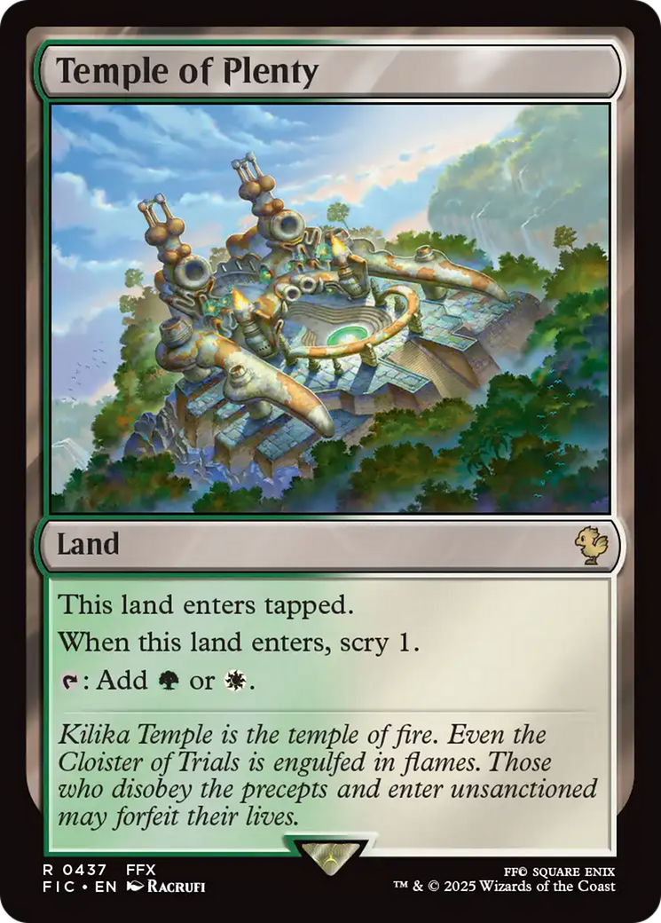 Temple of Plenty [FINAL FANTASY Commander] | Eastridge Sports Cards & Games