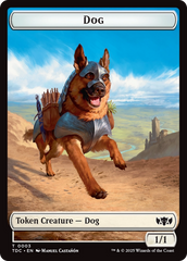 Dog // Goblin Double-Sided Token [Tarkir: Dragonstorm Commander Tokens] | Eastridge Sports Cards & Games