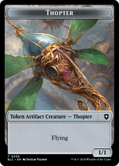 Goblin // Thopter Double-Sided Token [Bloomburrow Commander Tokens] | Eastridge Sports Cards & Games