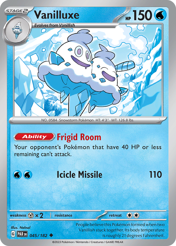 Vanilluxe (045/182) [Scarlet & Violet: Paradox Rift] | Eastridge Sports Cards & Games