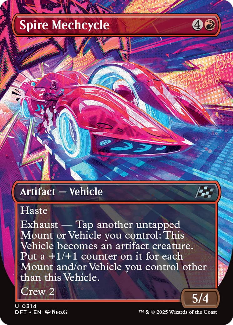 Spire Mechcycle (Borderless) [Aetherdrift] | Eastridge Sports Cards & Games