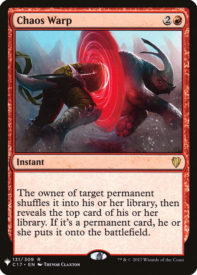 Chaos Warp (C17) [The List] | Eastridge Sports Cards & Games