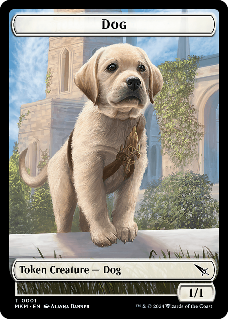 Dog Token [Murders at Karlov Manor Tokens] | Eastridge Sports Cards & Games