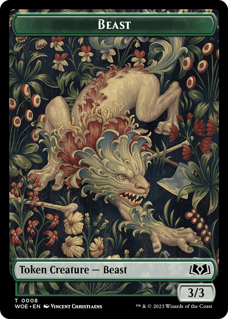 Beast Token [Wilds of Eldraine Tokens] | Eastridge Sports Cards & Games