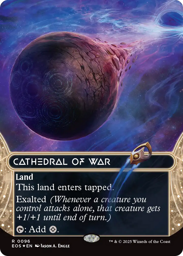 Cathedral of War (0096) (Borderless) (Galaxy Foil) [Edge of Eternities: Stellar Sights] | Eastridge Sports Cards & Games