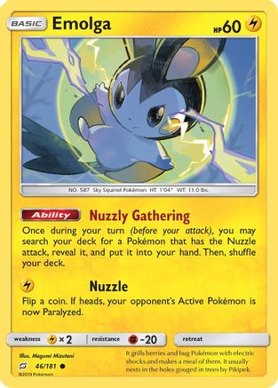 Emolga (46/181) [Sun & Moon: Team Up] | Eastridge Sports Cards & Games