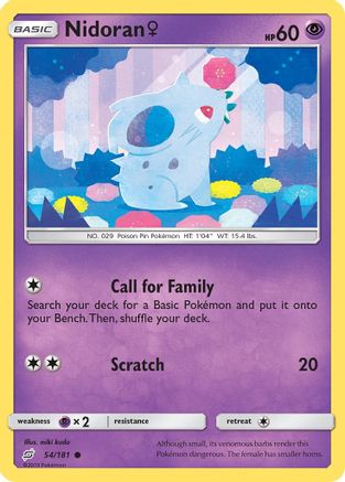 Nidoran (54/181) (Female) [Sun & Moon: Team Up] | Eastridge Sports Cards & Games
