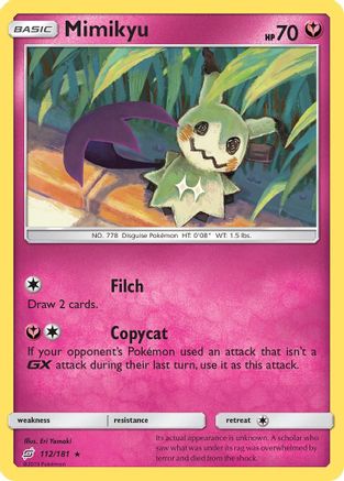 Mimikyu (112/181) [Sun & Moon: Team Up] | Eastridge Sports Cards & Games