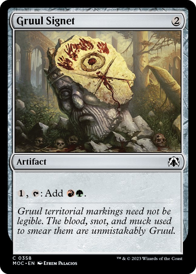 Gruul Signet [March of the Machine Commander] | Eastridge Sports Cards & Games