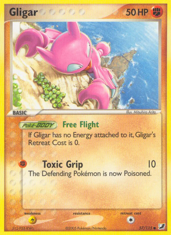 Gligar (57/115) [EX: Unseen Forces] | Eastridge Sports Cards & Games