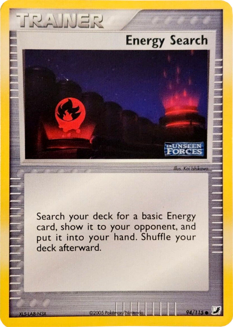 Energy Search (94/115) (Stamped) [EX: Unseen Forces] | Eastridge Sports Cards & Games