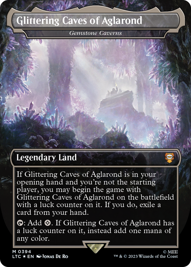 Glittering Caves of Aglarond - Gemstone Caverns (Surge Foil Realms and Relics) [The Lord of the Rings: Tales of Middle-Earth Commander] | Eastridge Sports Cards & Games