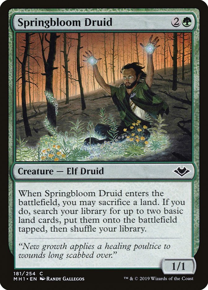 Springbloom Druid [Modern Horizons] | Eastridge Sports Cards & Games