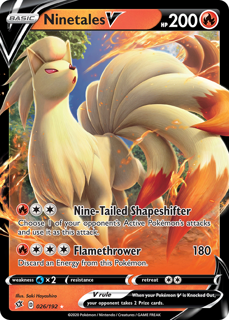 Ninetales V (026/192) [Sword & Shield: Rebel Clash] | Eastridge Sports Cards & Games