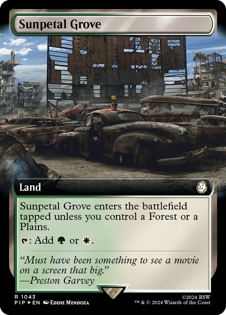 Sunpetal Grove (Extended Art) (Surge Foil) [Fallout] | Eastridge Sports Cards & Games