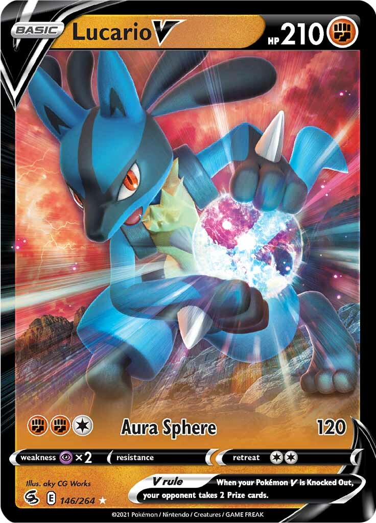 Lucario V (146/264) (Jumbo Card) [Sword & Shield: Fusion Strike] | Eastridge Sports Cards & Games