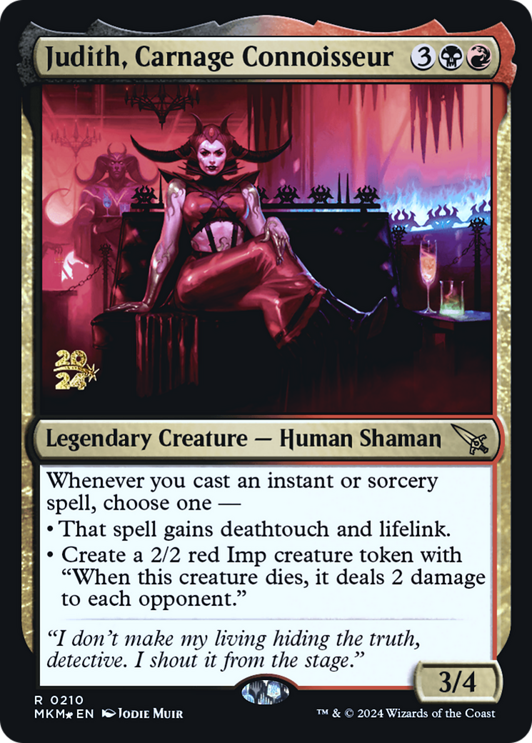 Judith, Carnage Connoisseur [Murders at Karlov Manor Prerelease Promos] | Eastridge Sports Cards & Games