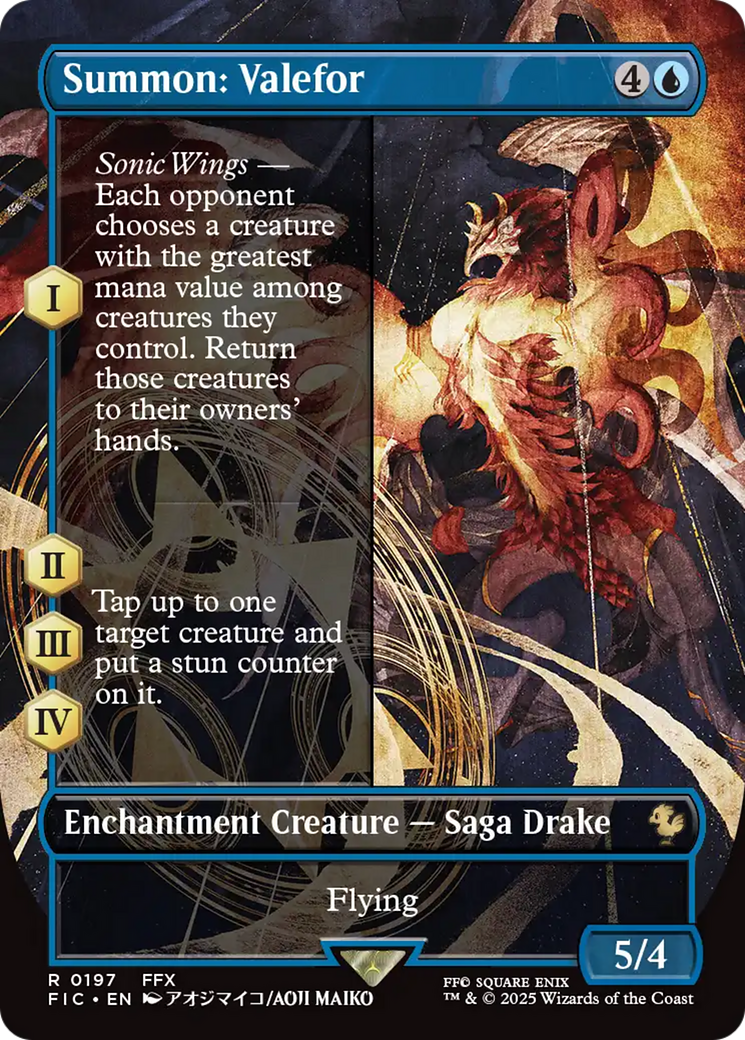 Summon: Valefor (Borderless) [FINAL FANTASY Commander] | Eastridge Sports Cards & Games
