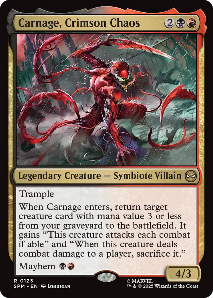 Carnage, Crimson Chaos [Marvel's Spider-Man] | Eastridge Sports Cards & Games