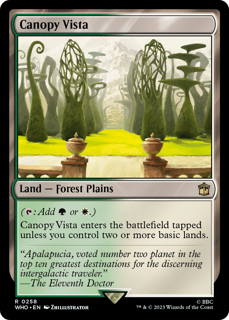 Canopy Vista [Doctor Who] | Eastridge Sports Cards & Games