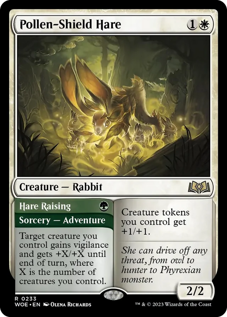 Pollen-Shield Hare // Hare Raising [Wilds of Eldraine] | Eastridge Sports Cards & Games