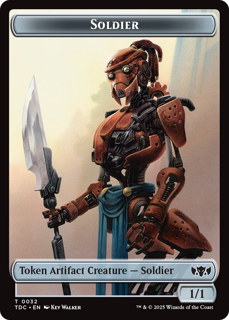 Solider (0032) // Copy Double-Sided Token [Tarkir: Dragonstorm Commander Tokens] | Eastridge Sports Cards & Games