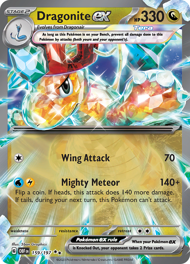 Dragonite ex (159/197) [Scarlet & Violet: Obsidian Flames] | Eastridge Sports Cards & Games