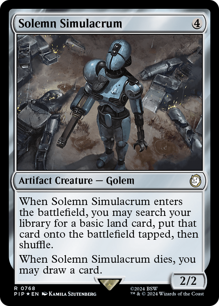 Solemn Simulacrum (Surge Foil) [Fallout] | Eastridge Sports Cards & Games