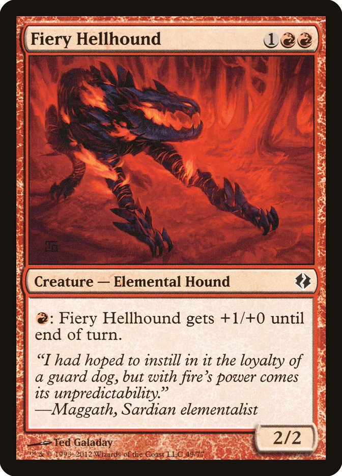 Fiery Hellhound [Duel Decks: Venser vs. Koth] | Eastridge Sports Cards & Games
