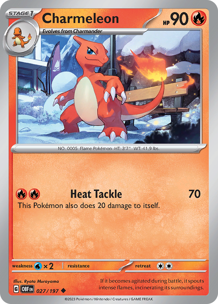 Charmeleon (027/197) [Scarlet & Violet: Obsidian Flames] | Eastridge Sports Cards & Games