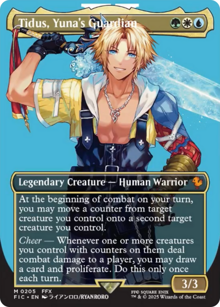 Tidus, Yuna's Guardian (Borderless) [FINAL FANTASY Commander] | Eastridge Sports Cards & Games