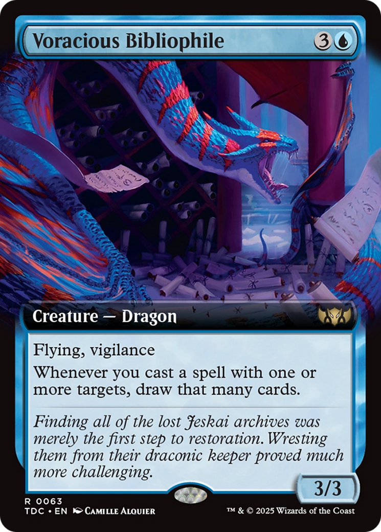 Voracious Bibliophile (Extended Art) [Tarkir: Dragonstorm Commander] | Eastridge Sports Cards & Games