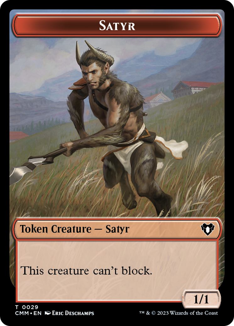 Satyr Token [Commander Masters Tokens] | Eastridge Sports Cards & Games