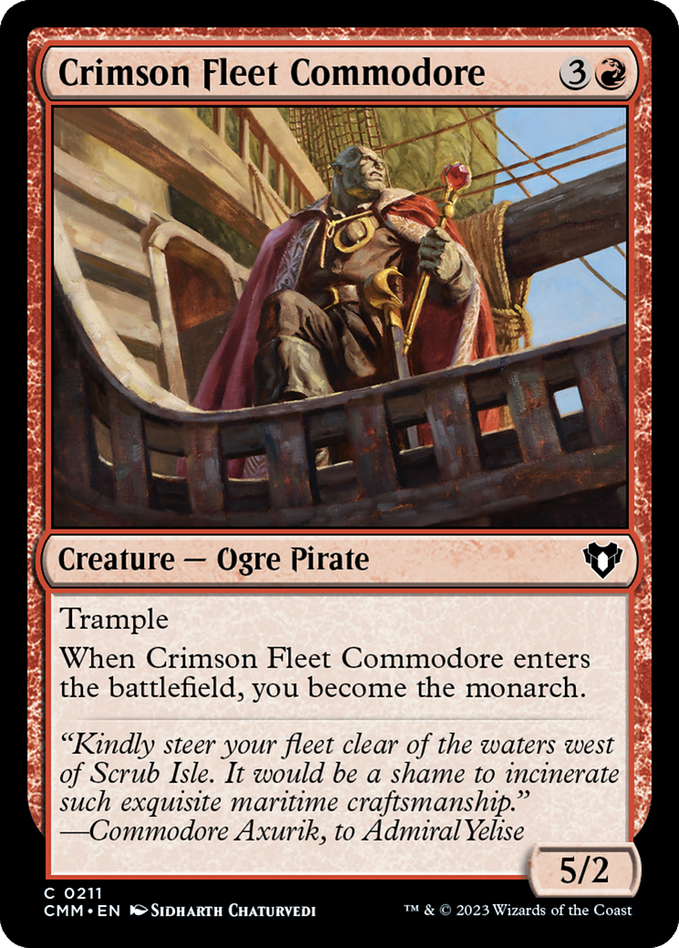 Crimson Fleet Commodore [Commander Masters] | Eastridge Sports Cards & Games